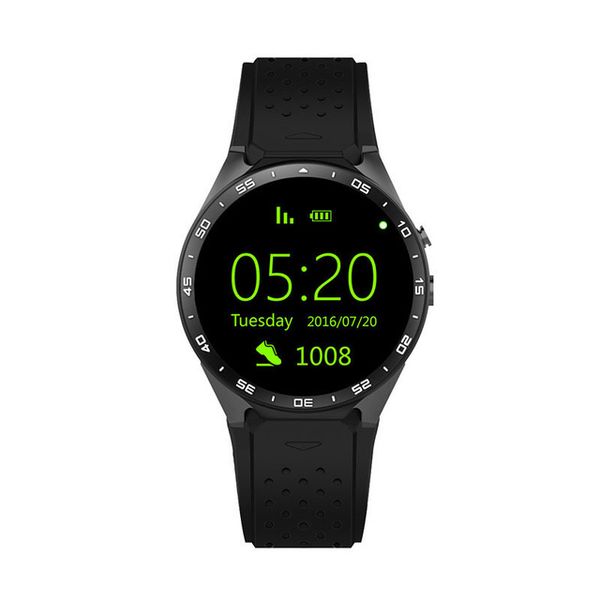 KW88 GPS Smart Watch Taxa de Coração à prova d 'água WiFi 3G LTE WristWatch Android MTK6580 1.39 