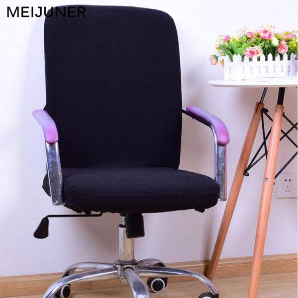 

meijuner office computer chair cover spandex chair covers office anti-dust universal black red blue armchair cover