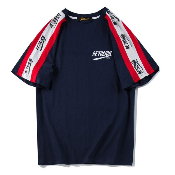 

fashion casual short sleeves tees hip hop men women tees fashion summer short sleeve, White;black