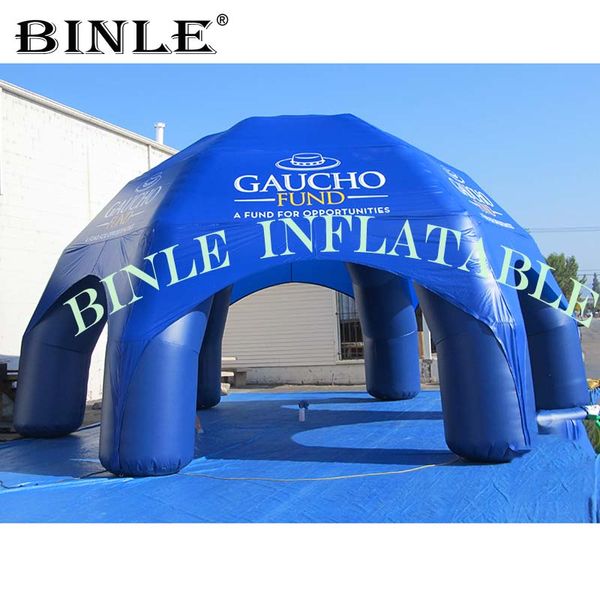 

custom medium blue outdoor trade show10 meter diameter inflatable spider dome tent for event