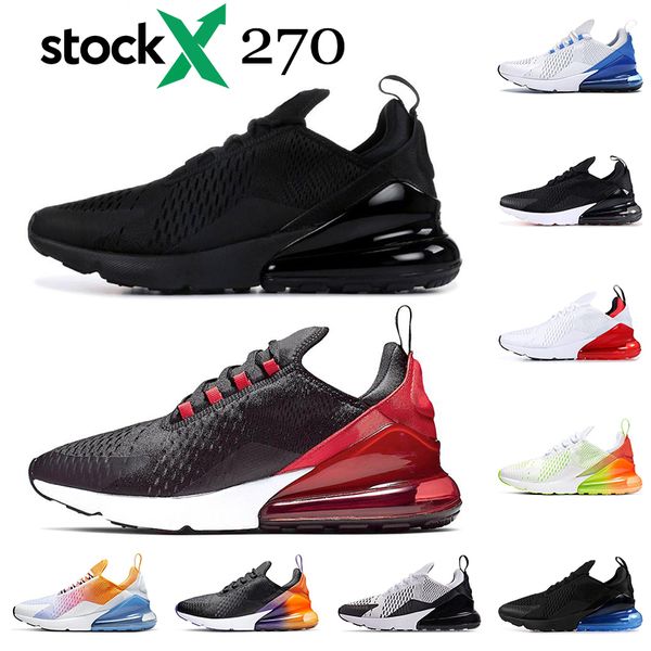

men women running shoes 270s throwback future tiger light bone black white breathable trainers sports sneaker 36-45