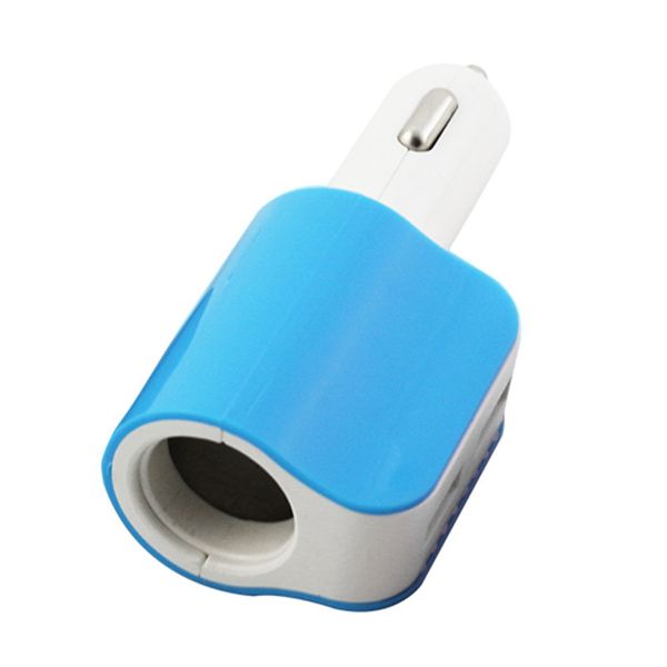 

2017 new arrival car-styling 3.1a 2 usb one way car cigarette lighter socket splitter charger power adapter multifunction