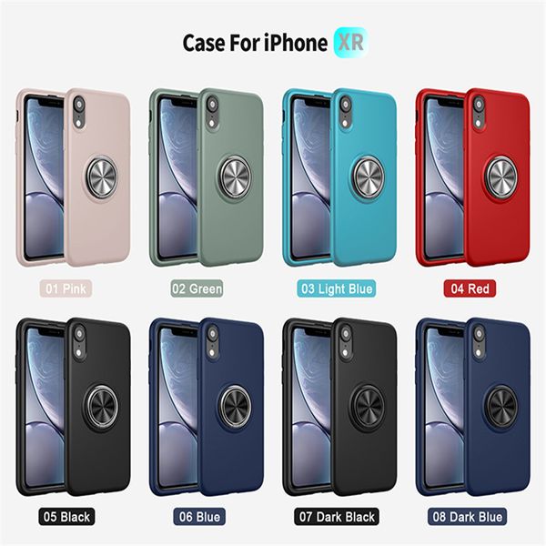 

360 magnetic car holder silicone case for iphone 6 7 8 plus xr xs max soft tpu phone case cover for s10 10 plus note 10