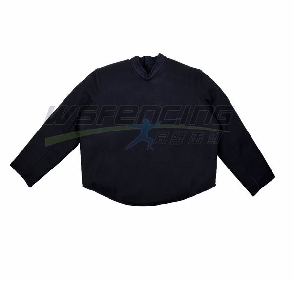 

wsfencing leather jacket with long sleeve, White;black