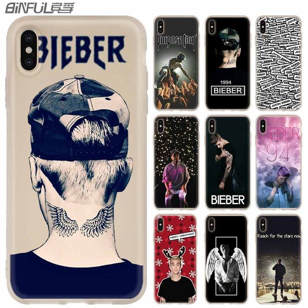 

justin bieber phone cases luxury silicone soft cover for iphone xi r 2019 x xs max xr 6 6s 7 8 plus 5 4s se coque