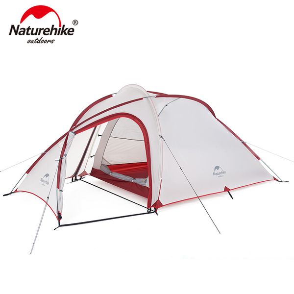 

naturehike hiby series family tent 20d/210t ultralight fabric for 3 person with mat nh18k240-p
