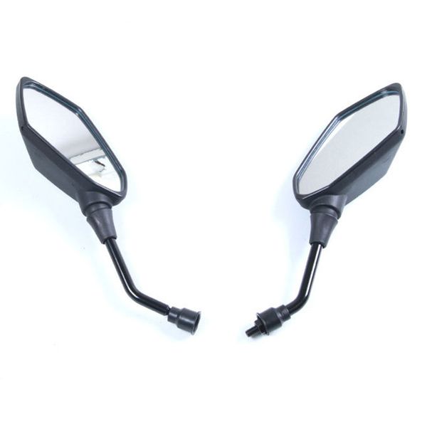 

motorcycle mirror scooter e-bike rearview mirrors 2 pcs electrombile back side convex mirror 8mm 10mm carbon fiber