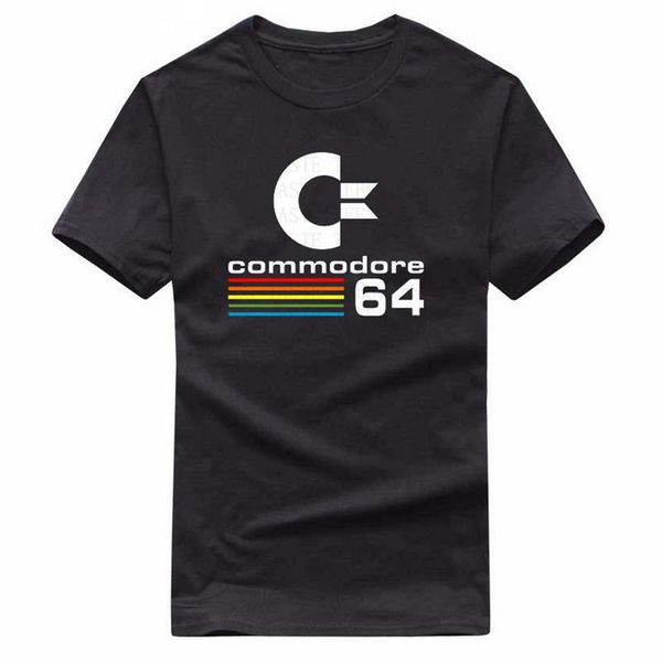 

2018 summer commodore 64 t shirts c64 sid amiga retro 8-bit ultra cool design vinyl t-shirt mens clothing with short sleeve, White;black