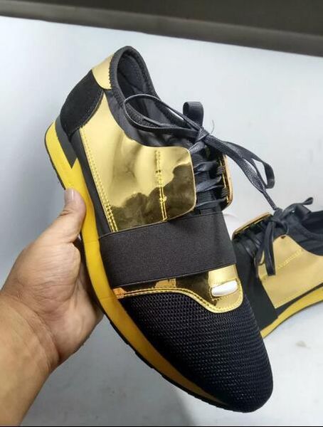 

drop shipping designer casual shoes outdoors good quality fashion patchwork leather lace up low cut runner shoes mans size 35-46 us 5-12 d09, Black