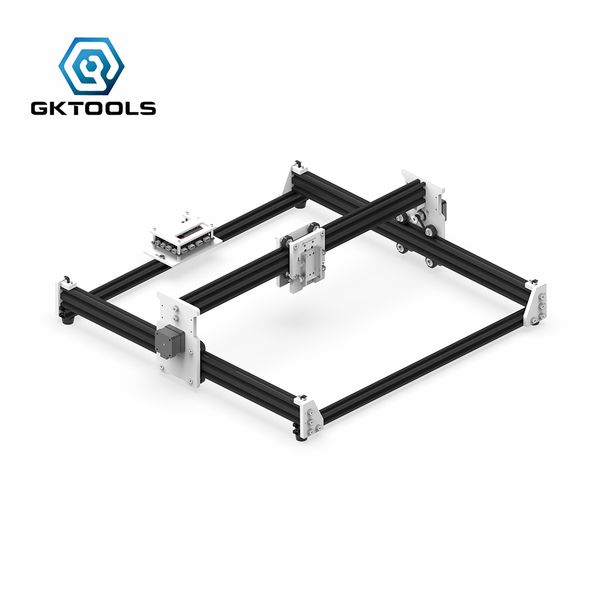 

gktools 450mm*450mm diy mini cnc laser engraver cutter engraving machine frame without laser,white acrylic pwm, grbl eleksmaker