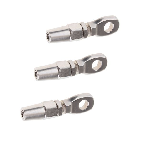 

3x 316 marine grade stainless steel swageless eye