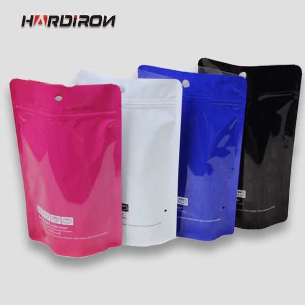 

13x20+8cm 14x21cm aluminum foil self-styled plastic packaging bags multicolor white pink blue ziplock aluminum foil pouches