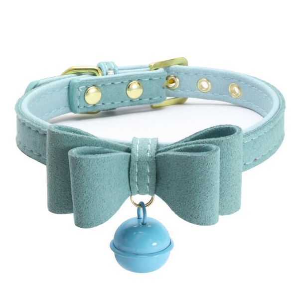 

easy wear cat dog collar with bell adjustable buckle dog collar cat puppy pet supplies accessories