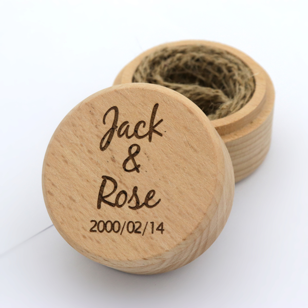 

1pc customize round wooden necklace gift engagement jewelry wedding ring box holder display storage for decoration wholesale lot, Pink;blue