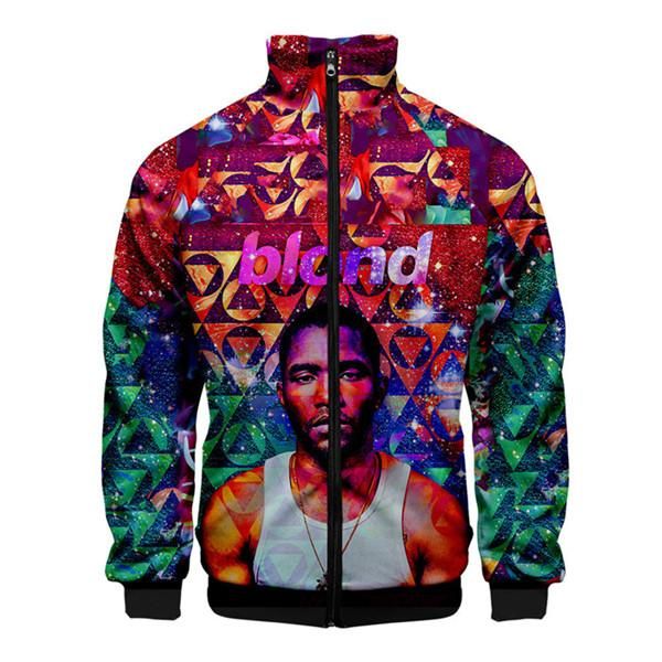 

frank ocean mens осень дизайнер толстовка отворот шея 3d печать homme одежда мода стиль повседневная одежда, Black
