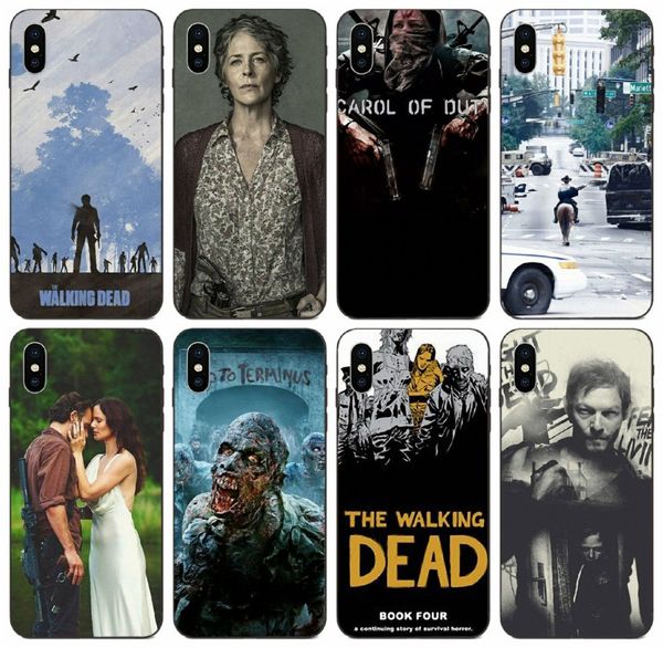 

[tongtrade] movie the walking dead case for iphone 11 pro x xs max 8 7 6s 6p 5s 5p samsung a8 plus honor 7c pro xiaomi cc9e soft tpu case