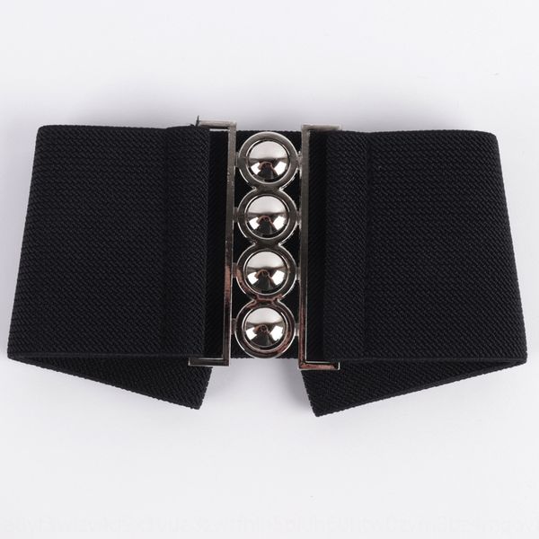 

wvtdo four seasons universal full elastic buckle decorative wide four seasons universal full bullet buckl decorative belt women's simpl, Black;brown