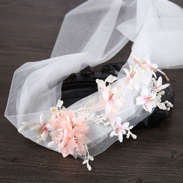 

korean style flower headmade headwear bridal hair belt accessory