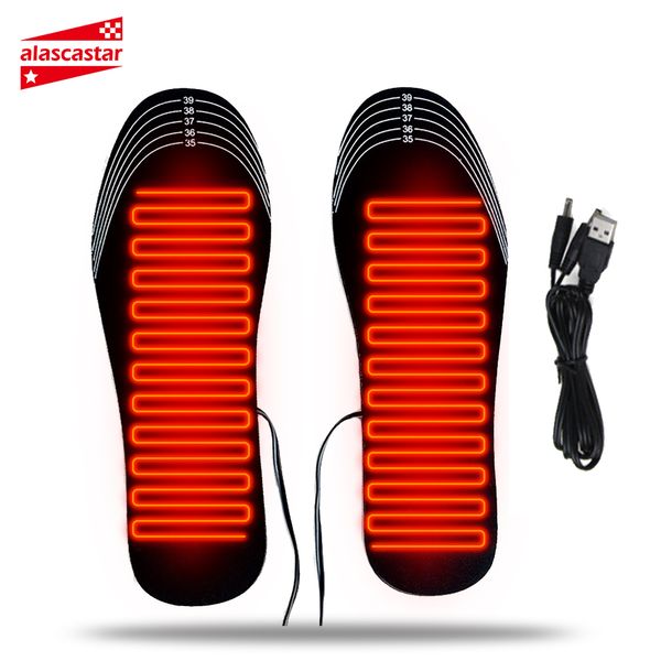 

motorcycle boots heated insole usb heating insole winter heated foot pad warm sock pads outdoor sports heating boots ##