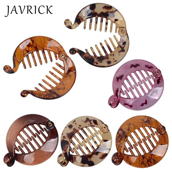 

acrylic fish banana jaw clips for thick hair non-slip hair claw clip for women, Golden;white