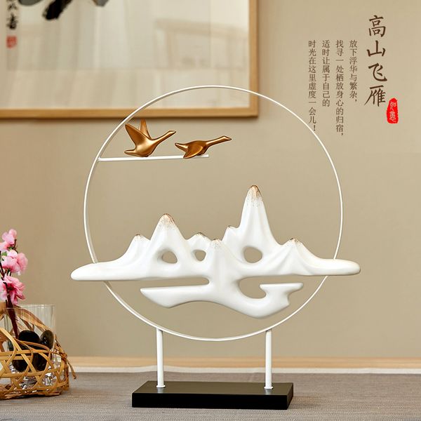 Chinese Style Creative Resin Birds Statue Home Decor Crafts Room