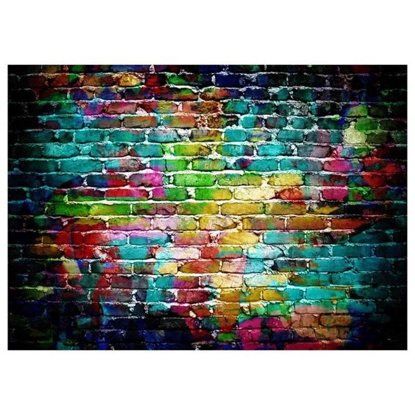 

Фон Граффити Кирпичная Стена Искусство Ткань Фон Фотография Фон