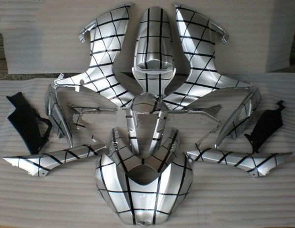 

new abs motorcycle full fairings set fit for suzuki gsx-r600 gsx-r750 600 750 k6 gsxr 2006 2007 06 07 custom silver