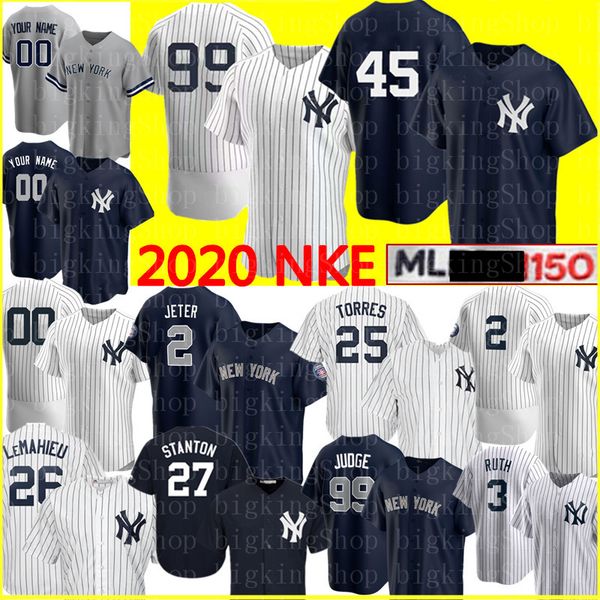 

2020 Заказ 99 Аарон Судья 2 Дерек Джетер 45 Геррит Коул Джерси 25 Gleyber Торрес Дон Маттингли Бейб Рут Мариано Ривера Джанкарло Стэнтон