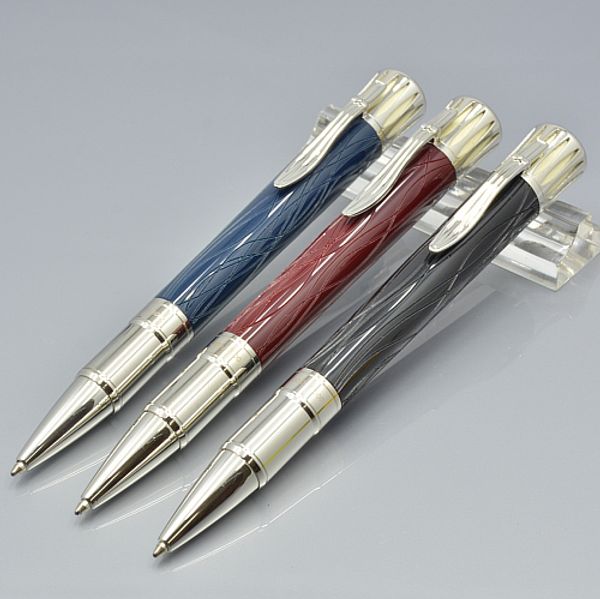 

crack carving ballpoint pen school office supplies unique refill writing gift pens, Blue;orange