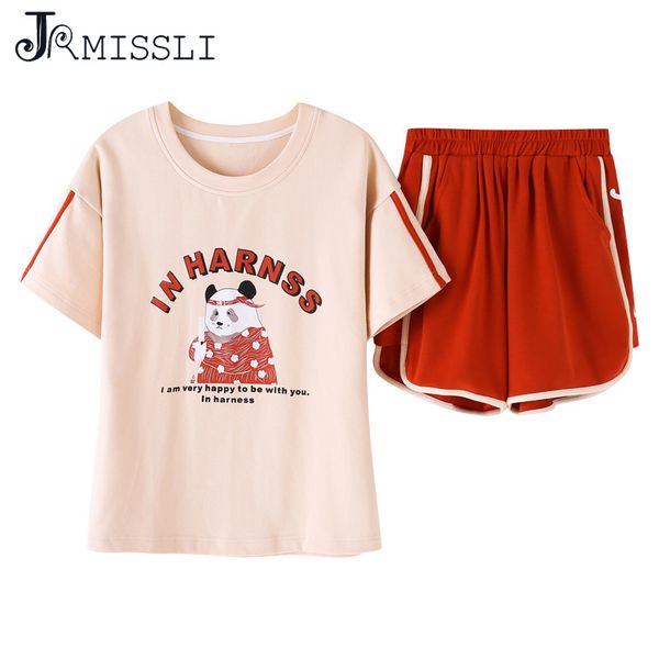 

jrmissli cartoon print pyjamas women pajamas sets 2019 new spring home clothes female sleepwear suit, Blue;gray