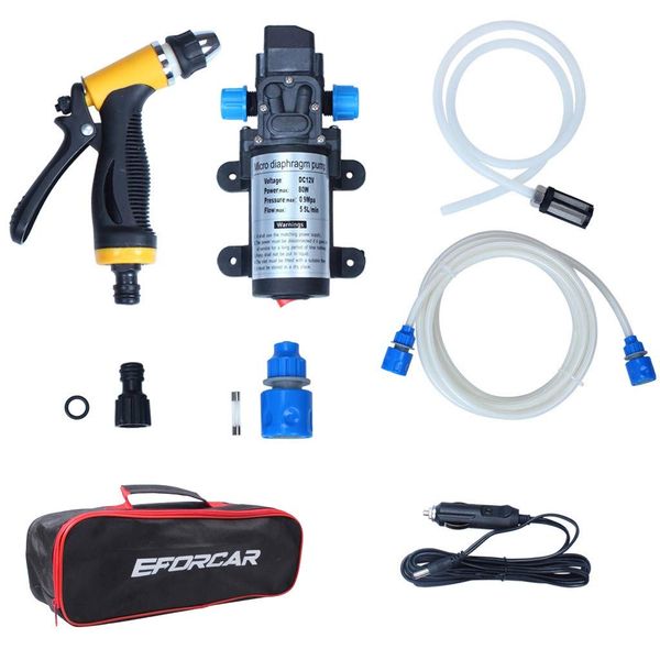 Pompe De Lavage De Voiture Kit Haute Pression Pour Lavage De Pont 12v 55gpm 70psi Caravane Camping Car Bateau Marine Sec