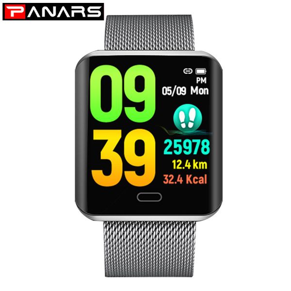 

light smart sports electronic watch sedentary remind calories call social remind bluetooth camera watch, Black