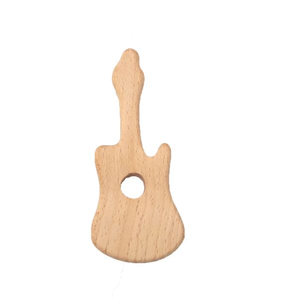 

baby teether beech wooden guitar teether baby teething toy teething accessories kids teething pendant nursing holder