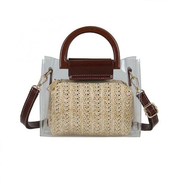 

Летняя новая сумка 2019 прозрачная сумка модная портативная женская сумка