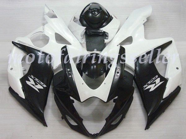 

new abs plastic fairings kit fit for suzuki gsxr1000 2005 2006 gsxr1000 05 06 injection mold black white no3