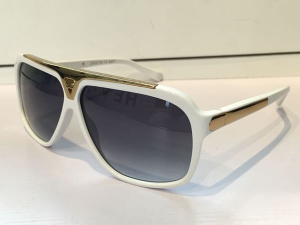

evidence luxury millionaire sunglasses retro vintage men designer sunglasses shiny gold summer style laser logo gold plated z0350w, White;black