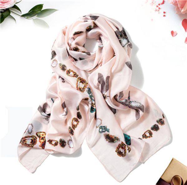 Последние моды сатин моделирования шелк шарф солнцезащитный крем женщин платок шарф 180x90cm