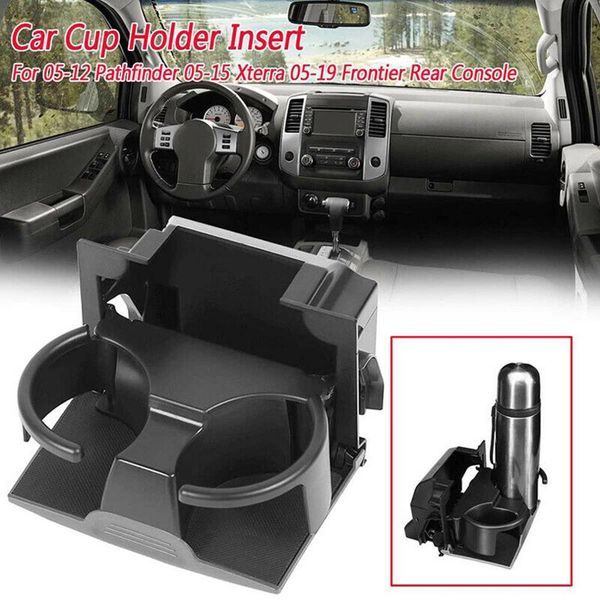 

2019 new 1pc pratical car cup holder insert rear console cup holder fits for 05-12 pathfinder 05-15 xterra 05-19 frontier