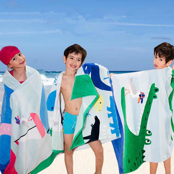 

pure cotton beach towel whosale european and american style pbk cartoon no formaldehyde lengthened and thickened beach towel 160 * 80