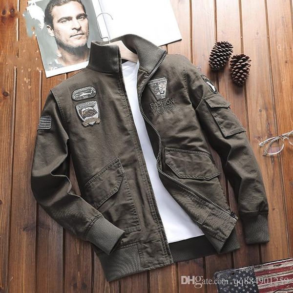 

19ss winter jackets kanji solid black green coats designer jackets zipper male clothing outwears mens luxury designer clothes, Black;brown