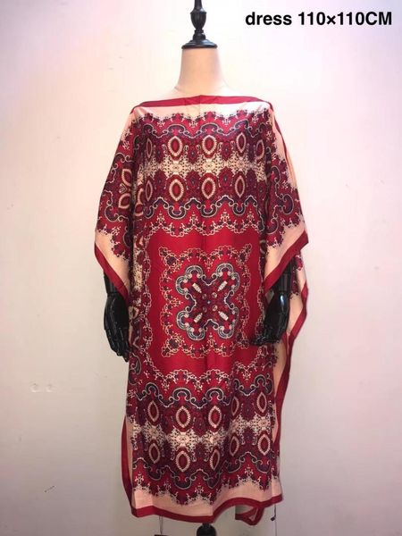 

new fashion dresses printed dashiki women long blouse dresses length 110 cm bust 110 cm african clothes, Red