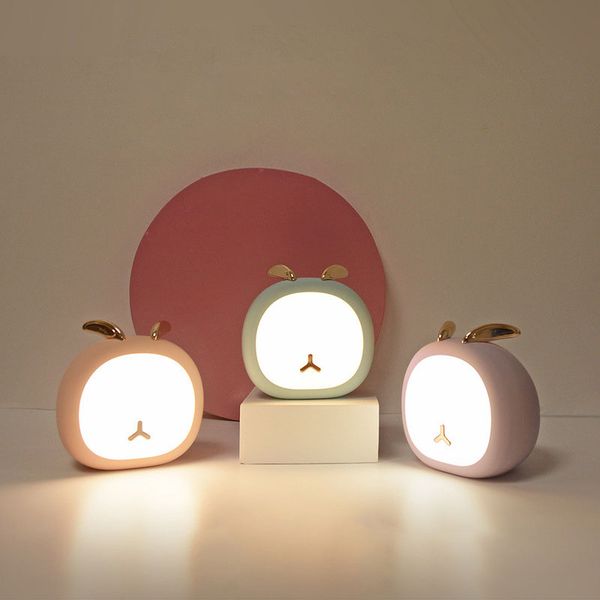 

brelong creative cute pet deer night light rabbit bunny stepless touch usb rechargeable table lamp 1 pc