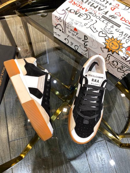 

new style luxury high-end men's casual sports shoes fashion design brand platform men's shoes wild style size: 38-44, Black