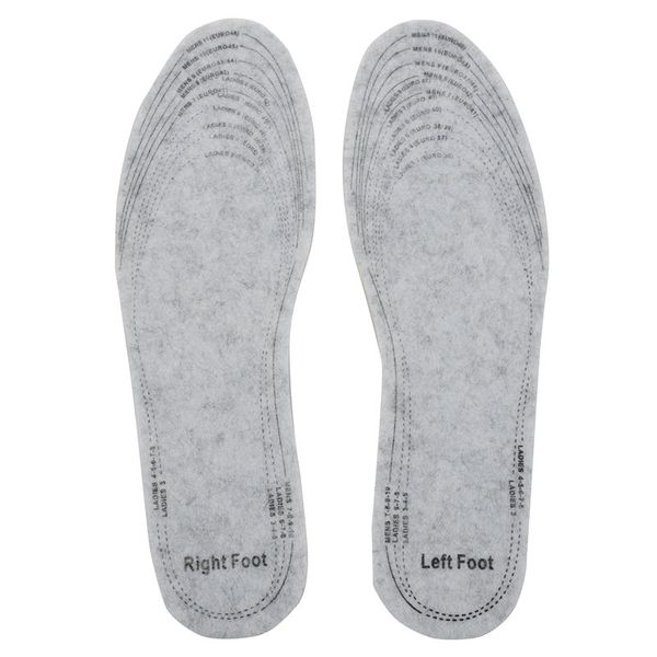 

3 pair insulating foil thermal shoe insoles mens ladies trainers winter warm, Black