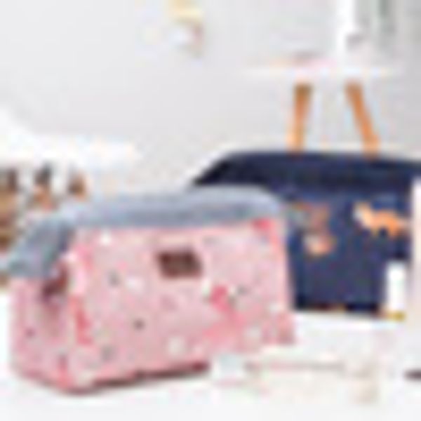 

new storage pouch wash print travel toiletry organizer portable cosmetic bag makeup case