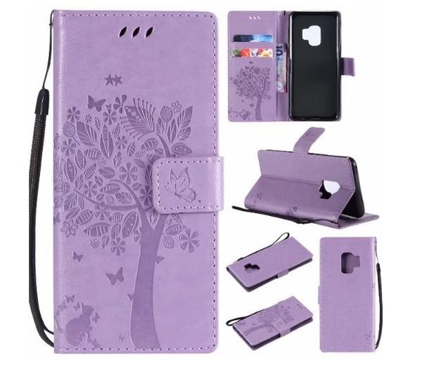 

Butterfly flower luxury pu leather wallet flip cover tand phone ca e for am ung 8 and 7 8 x max
