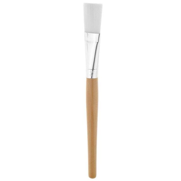 

face mask brush applicator wooden handle flat tip brush