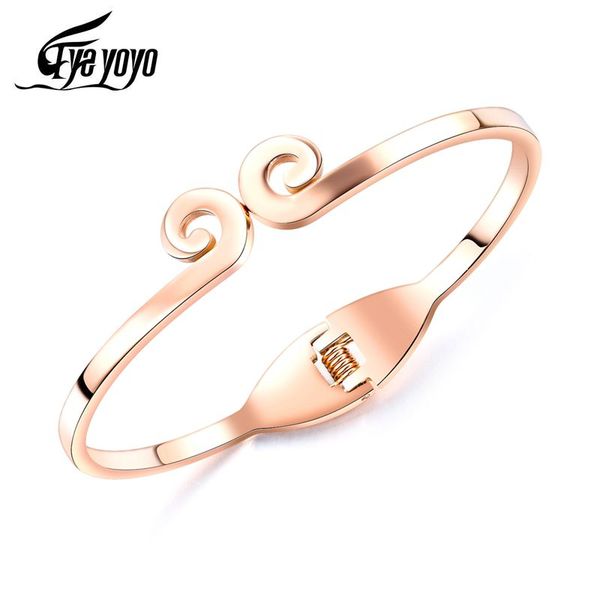 

eyeyoyo metal wukong cool bangle for women girls gift, Black