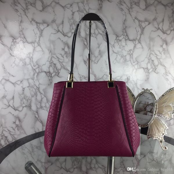 

new fashion luxury designer woman handbag cross body bags shoulder genuine leather tote purse bags leather cowhide snake print