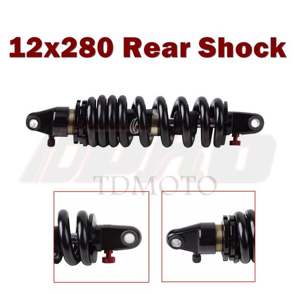 

tdpro 280mm 1200lbs rear absorber suspension for motorcycle scooter pit bike 4 pit trail atv quad dirt bike go car